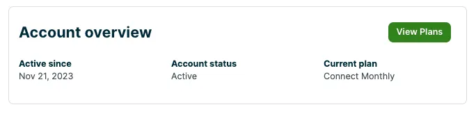 account overview